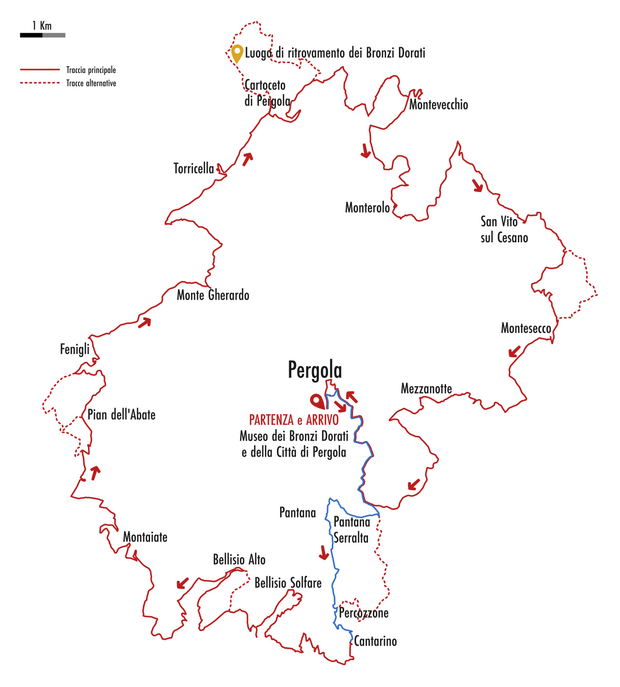 La prima tappa del Cammino dei Bronzi Dorati